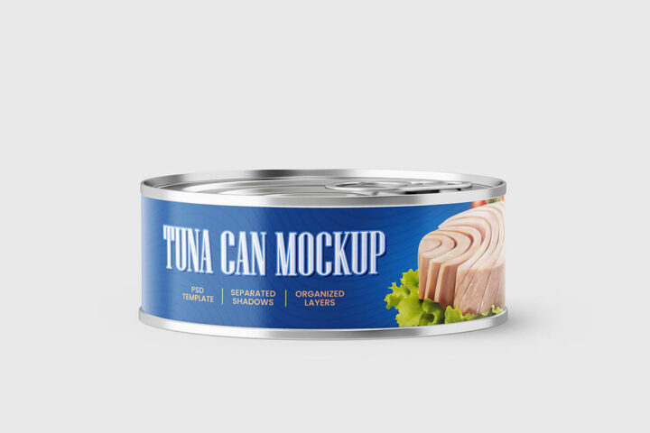Small Tin Can – Free Mockup