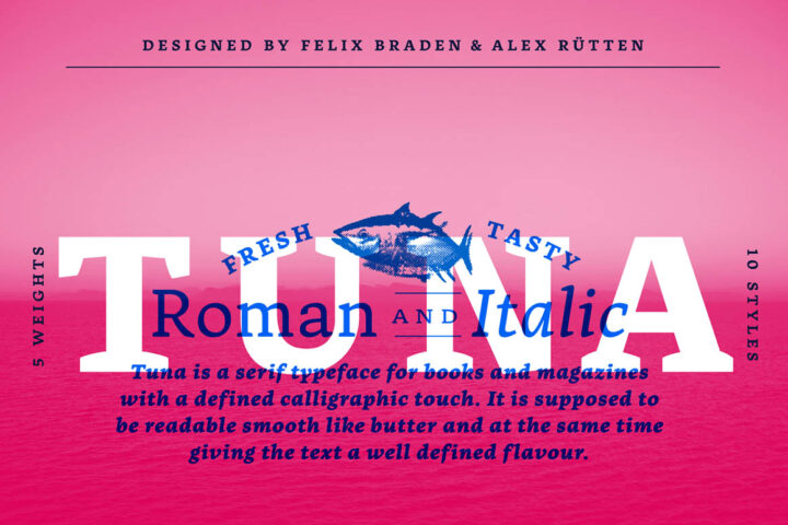 Tuna Medium & Medium Italic – Free Font