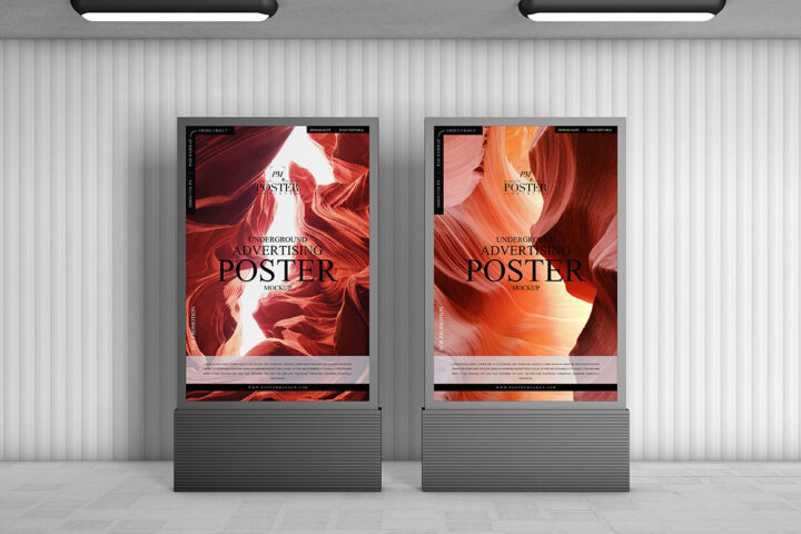 Underground Ad Poster – Free Mockup