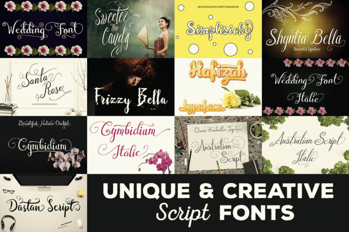 Unique & Creative Script Fonts
