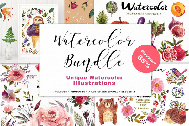 Unique Watercolor Illustrations