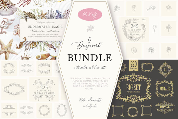 Various Ornamets & Illustrations