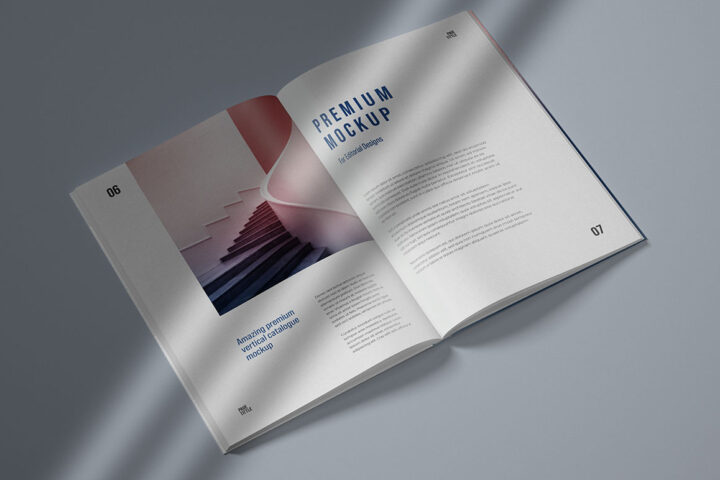 Vertical Magazine – Free Mockup
