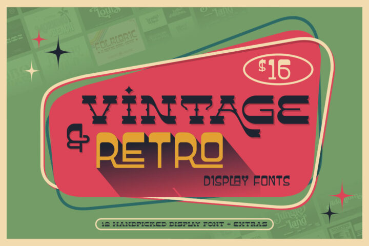 Vintage & Retro Display Fonts
