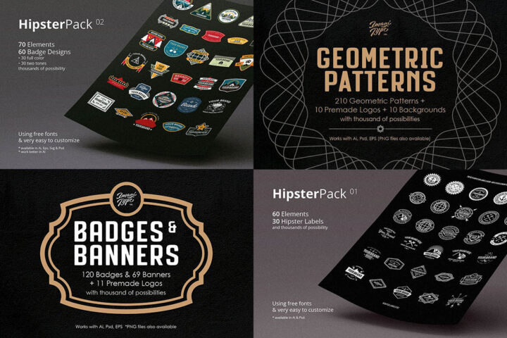 Vintage Logo & Badge Toolkit