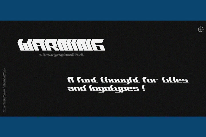 Warning – Free Font