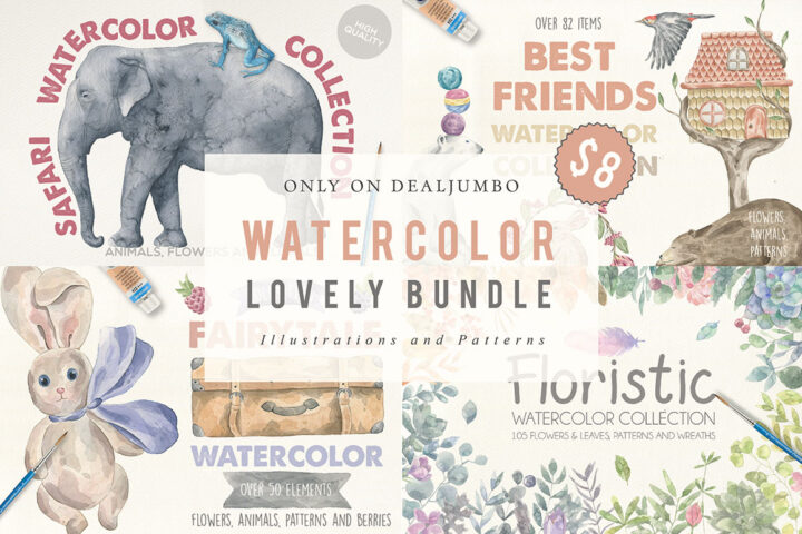 Watercolor Lovely Bundle