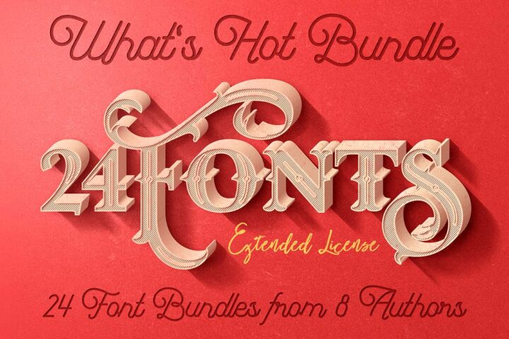 What’s Hot Bundle vol.10 – 24 Fonts