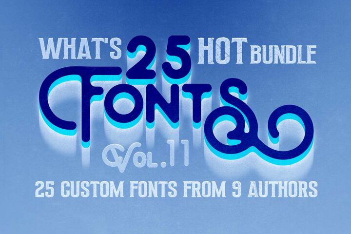 What’s Hot Bundle vol.11 – 25 Fonts