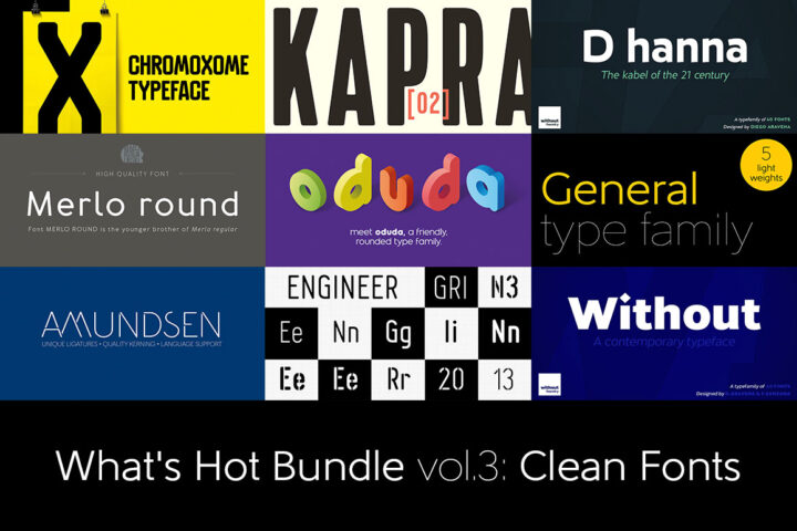 What’s Hot Bundle vol.3 – Clean Fonts
