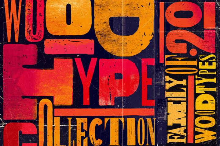 Wood Type Collection – 20 Grunge Fonts