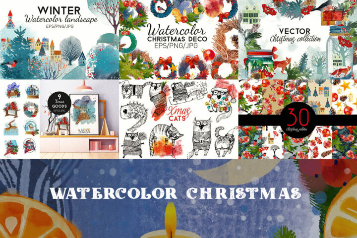 Watercolor Christmas