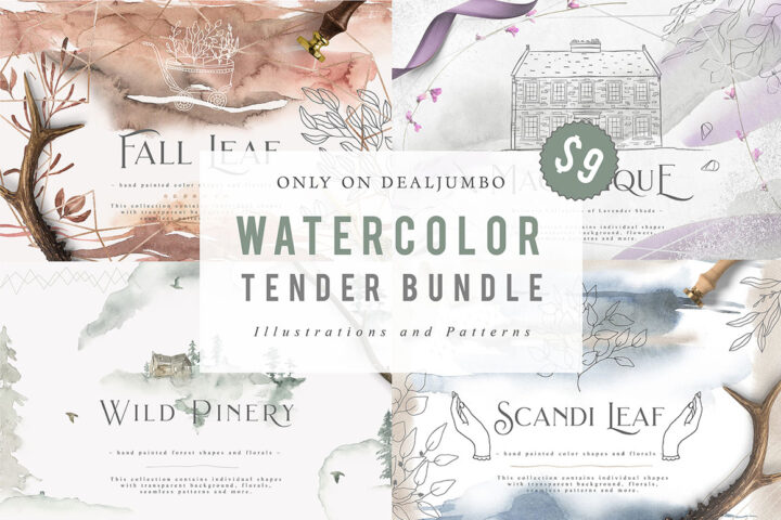 Watercolor Tender Bundle