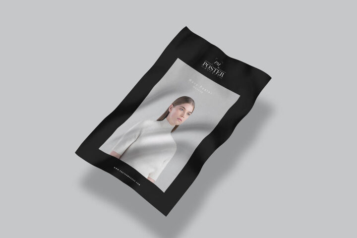 Wavy Poster – Free Mockup