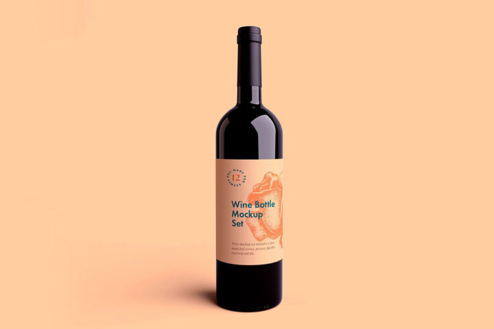 Wine Bottle – Free Mockup
