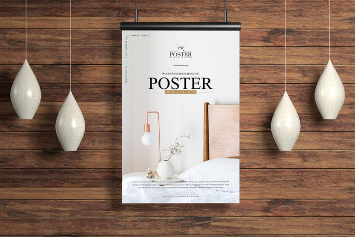 Interior Hanging Poster – Free Mockup