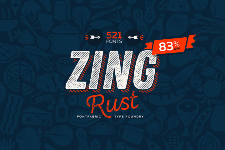 Zing Rust – 6 Free Fonts
