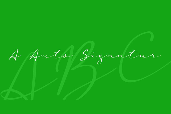 aAuto Signature – Free Font