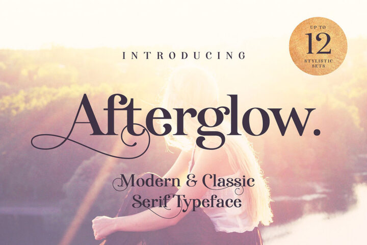 Afterglow Modern & Classic Typeface