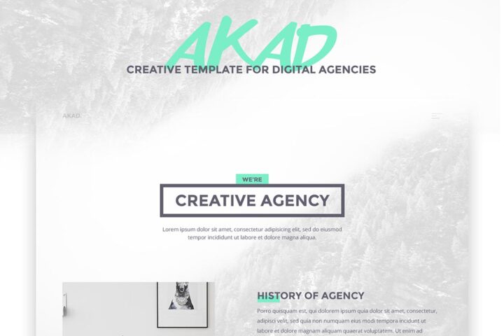 AKAD+ Free PSD & HTML Template