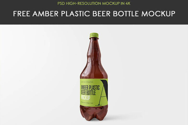 Plastic Beer Bottle – Free Mockup