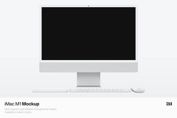 Apple iMac M1 – Free Mockup