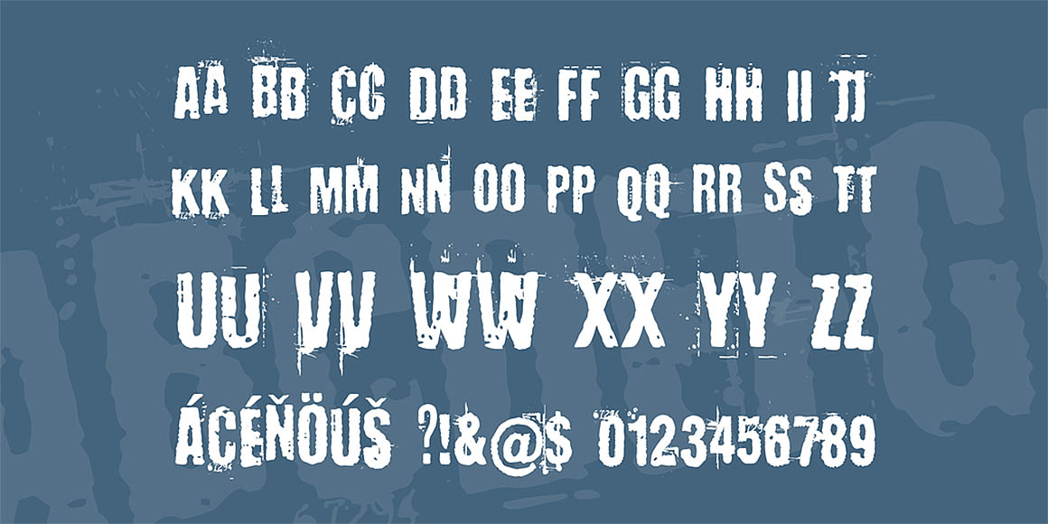 Baron Kuffner - Free Grunge Font - Dealjumbo