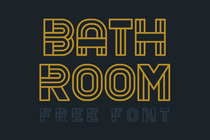 Bathroom – Free Font