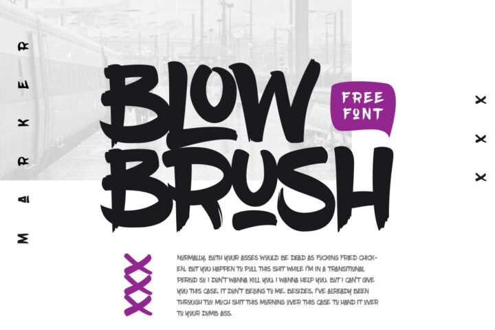 Blow Brush – Free Font