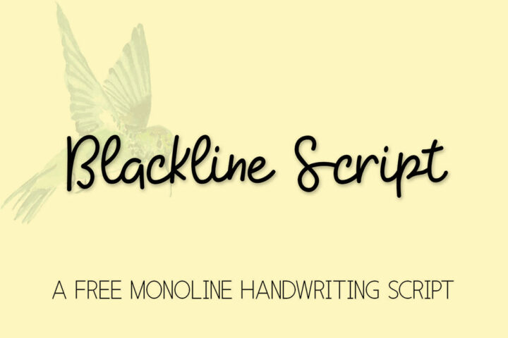 Blackline Script – Free Font