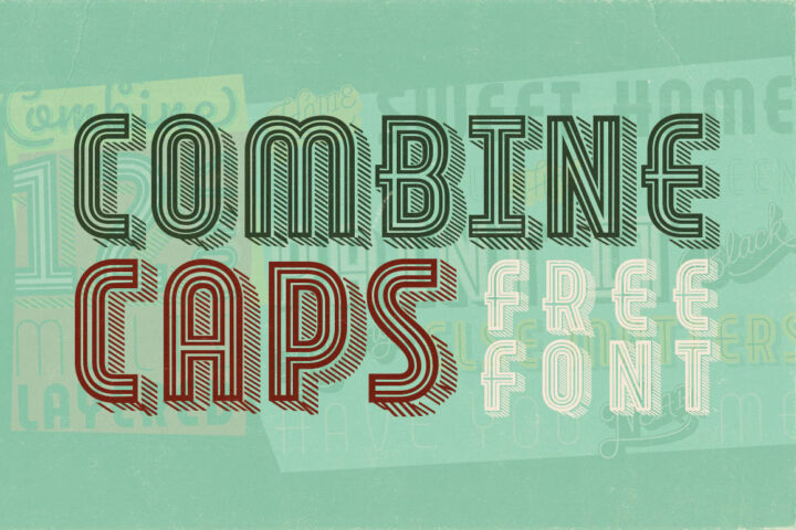 Combine Caps – Free Font