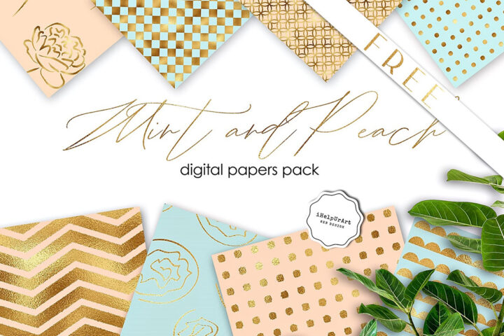 Mint Peach – Free Backgrounds