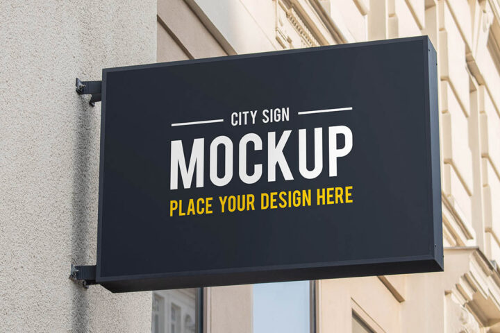 City Sign – Free Mockup