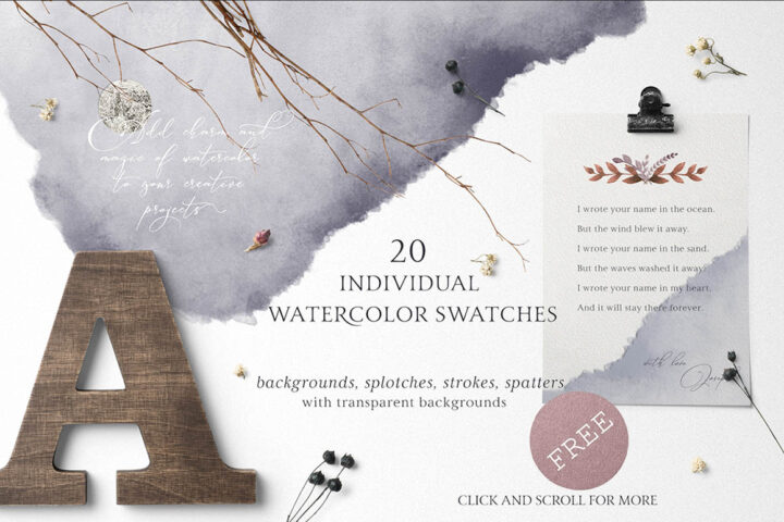 Free Folklore Watercolor Set