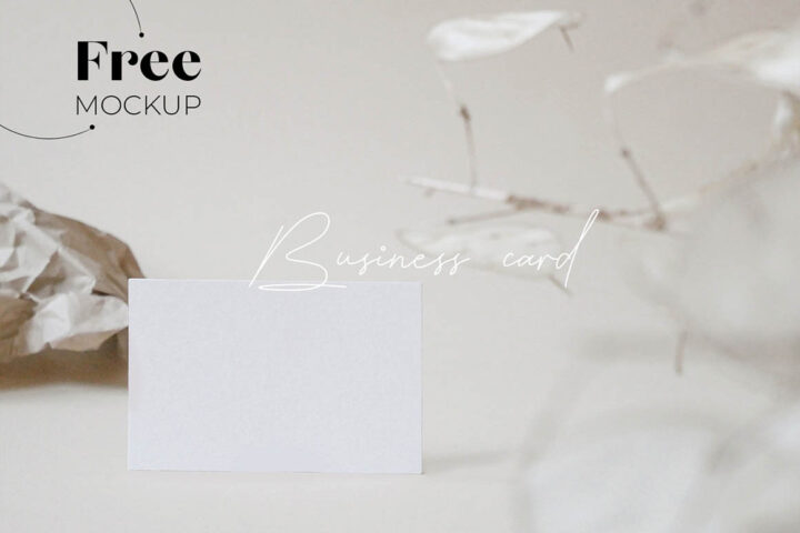 Modern Card – Free Mockup