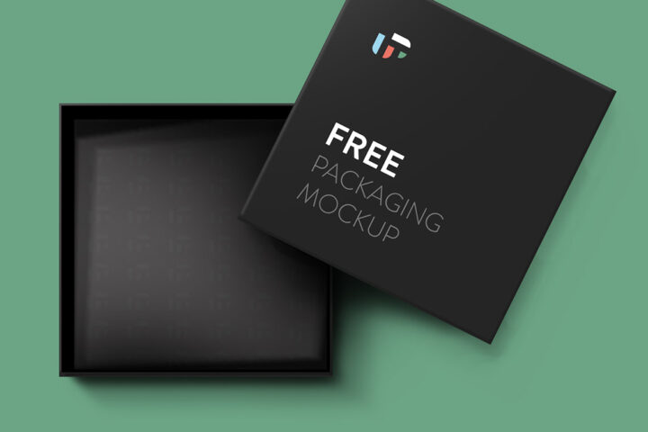 Free Square Box Mockup
