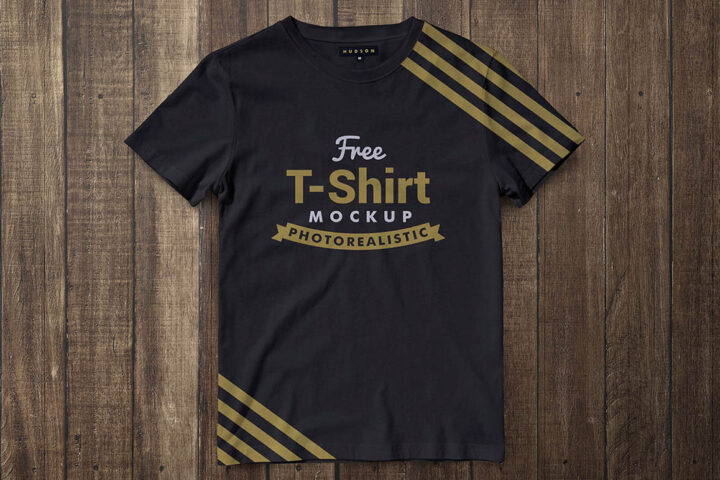Free Half Sleeves T-shirt Mockup