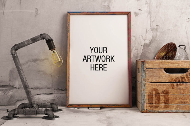 Free Vintage Poster Mockup