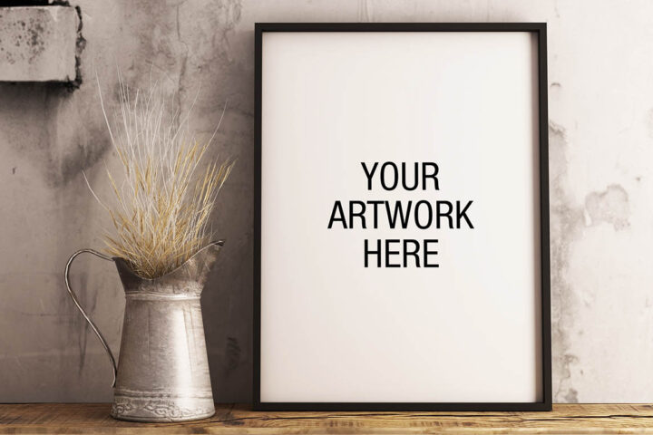 Free Vintage Poster Mockup 2
