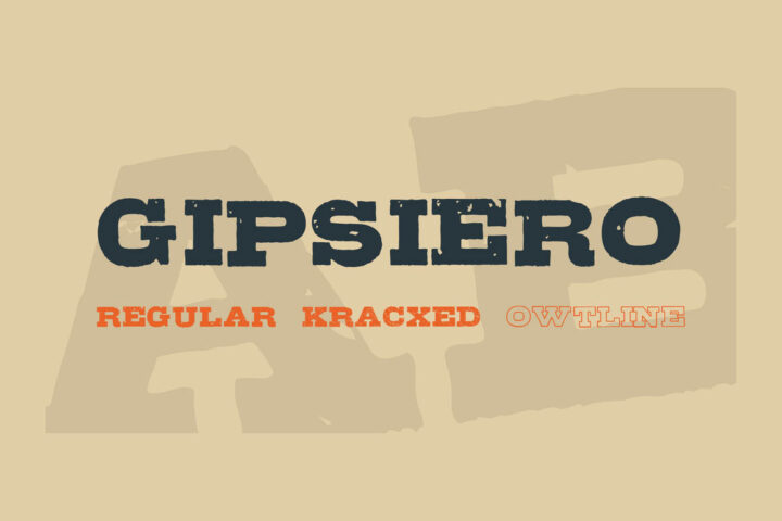 Gipsiero – 3 Free Fonts