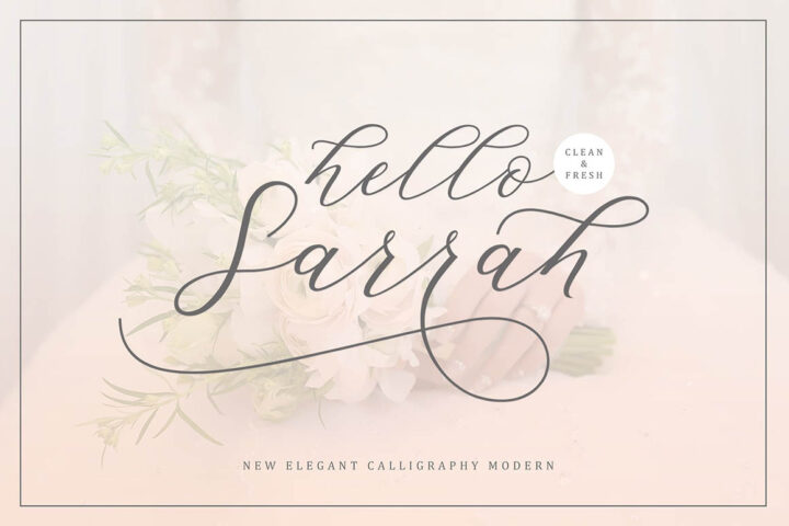 Hello Sarrah – Free Font