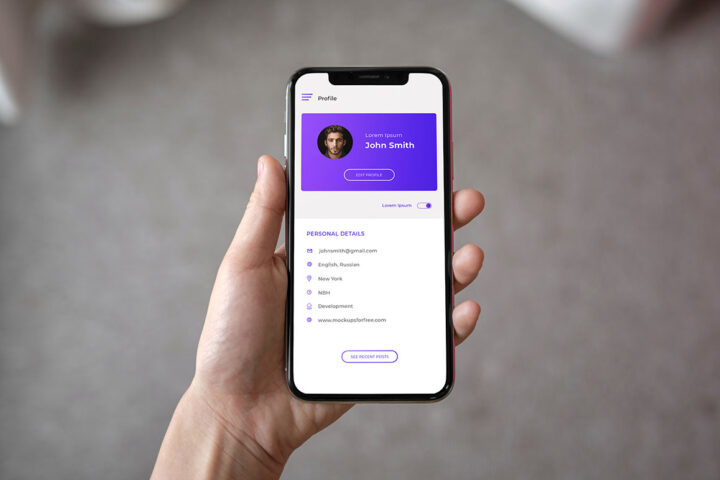 iPhone X in Hand – Free Mockup