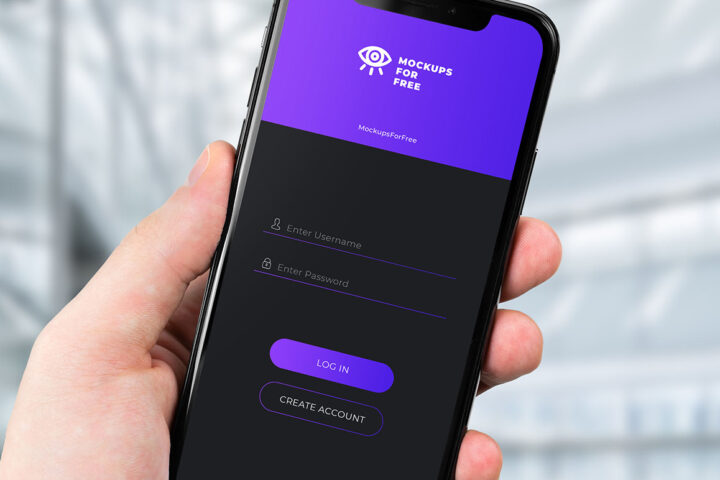 iPhone X in Hand – Free Mockup