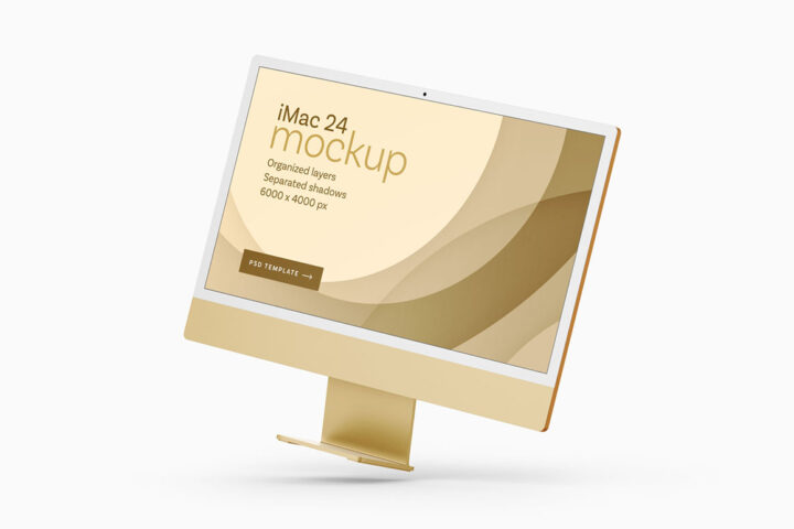iMac 24 – Free Mockup