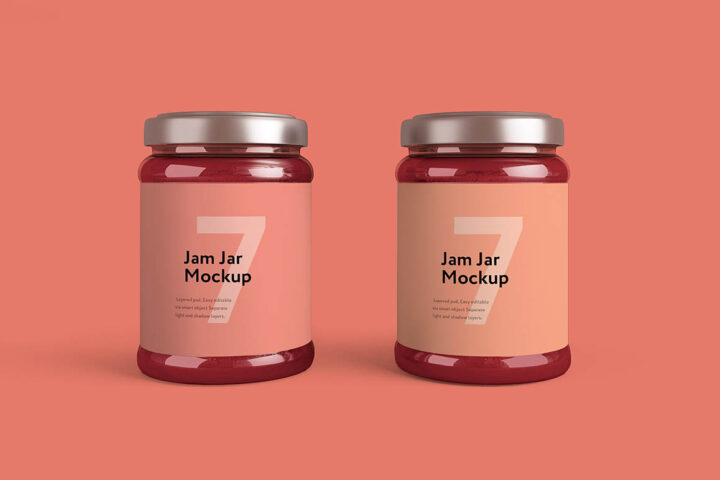 Jam Jar Free Mockup