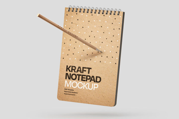 Kraft Notepad – Free Mockup