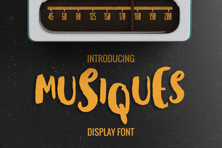 Musiques – Free Brush Font