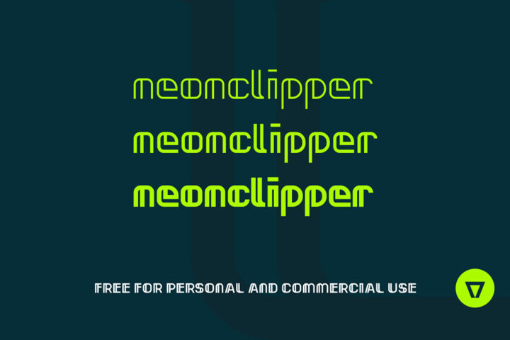 Neonclipper – 3 Free Fonts