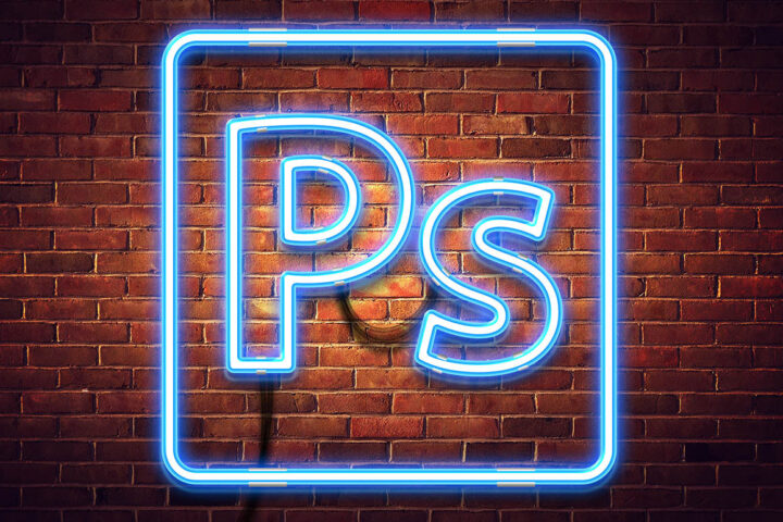 Neon Text or Shape Mockup