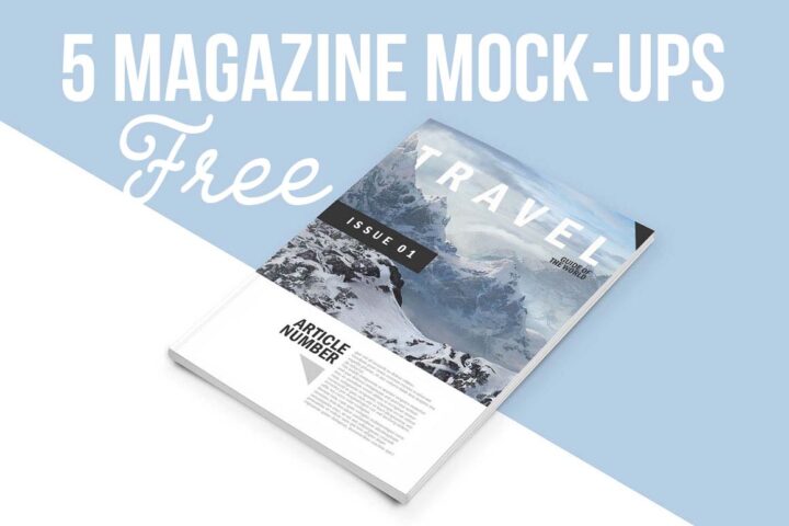 5 Free Magazine Mock-ups